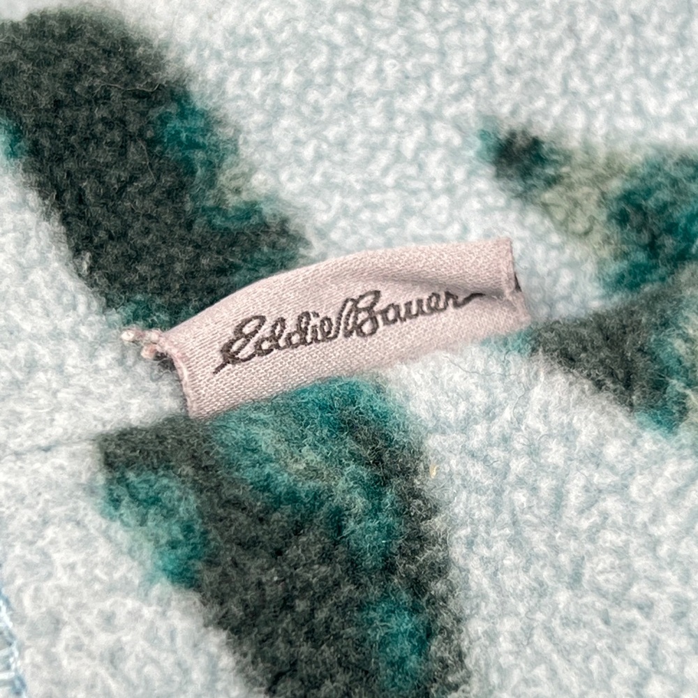 Eddie Bauer Leaf Patterned Quarter-Zip Pullover G… - image 2